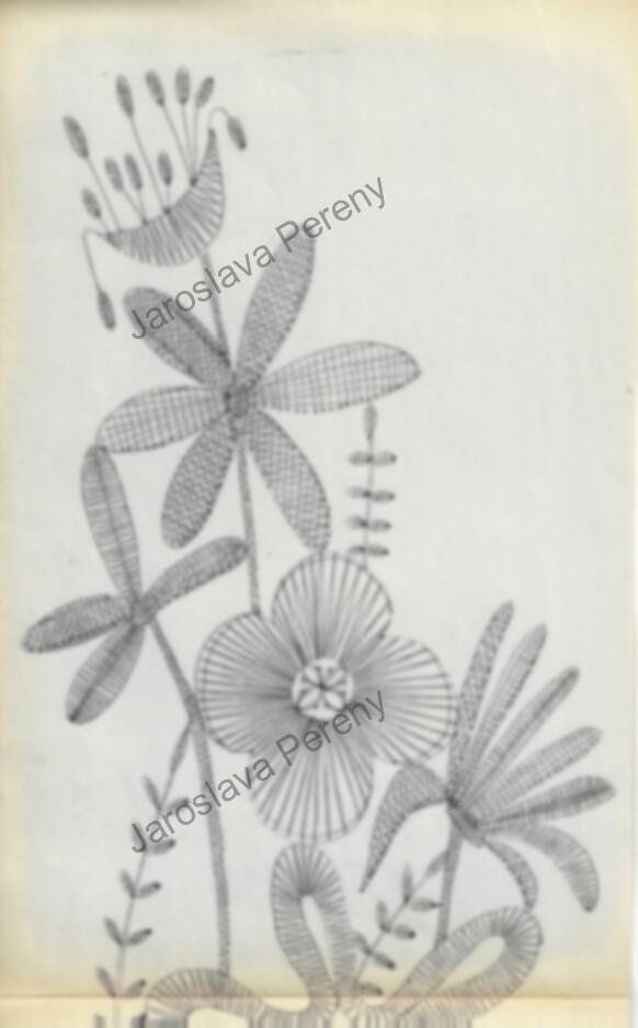 0120 Blumenwelt Bobbin lace pattern “World of Flowers” (no. 0120)