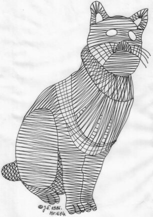 Klöppelbrief „Sitzende Katze“ – Übersicht