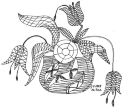 Klöppelbrief „Vase mit Blumen“ (Nr. 0763) – Übersicht