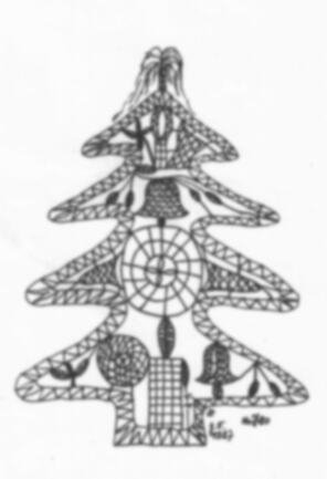 Klöppelbrief „Weihnachtsbaum“ (Nr. 0780) – Übersicht
