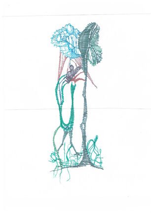 Klöppelbrief „Vogel unter Blumen“ – Übersicht