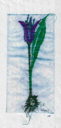 Klöppelbrief „Blume mit Zwiebel“ – Übersicht