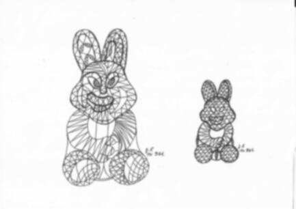 Klöppelbrief „Osterhase, Zajíček“ – Übersicht