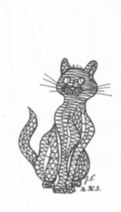 Klöppelbrief „Katze“ (Nr. 0963) – Übersicht